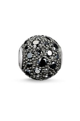 Bead crushed pavé negro Thomas Sabo Karma beads