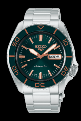 Seiko 5 Sports SKX Suits Verde-Oro Rosa