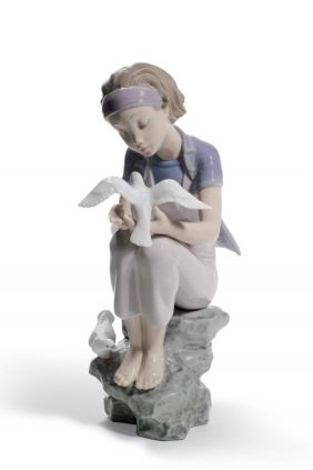 Comprar Figura niña paloma annual 2011 de Lladró online