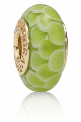 Pandora Charm Murano oro escama verde 750503