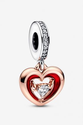 Comprar online Pandora Charm Colgante Corazón Radiante Dos Tonos 782450C01