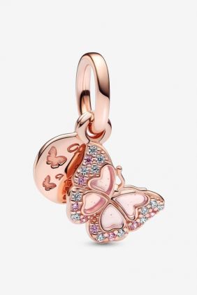 Comprar online Pandora Charm Colgante Doble Mariposa Rosa 782555C01