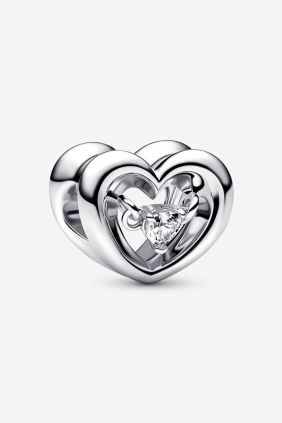 Compra online Pandora Charm Corazón Radiante y Gema Flotante 782505C00 