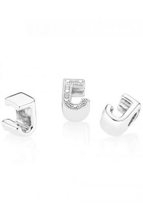 Pandora Charm en plata de ley Letra J