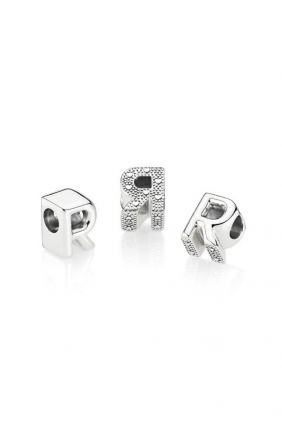 Pandora Charm en plata de ley Letra R