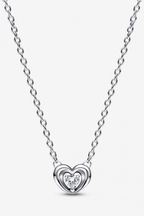 Comprar online Pandora Collar Corazón Radiante y Gema Flotante 392494C01-45