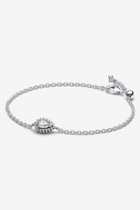 Pandora Pulsera Halo Brillante Corte Pera