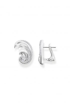 comprar online Pendientes Ola con piedras blancas Thomas Sabo H2225-051-14