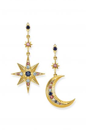 Pendientes Royalty estrella & luna Thomas Sabo