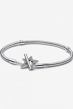 comprar  online Pulsera Cadena de Serpiente Estrella Asimétrica Pandora 592357C01