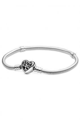 Pulsera Moments en plata de ley con cierre Árbol de la Vida para charms