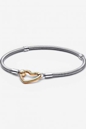 Comprar online Pulsera Pandora Moments Cadena de Serpiente Cierre Corazón 569539C00