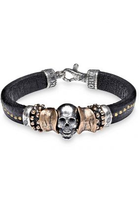 Pulsera PlataDePalo Skull