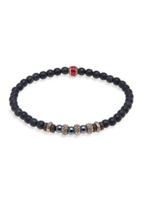 Comprar online Pulsera PlatadePalo Hombre PLATADEPALO ACORA bolas MB163C