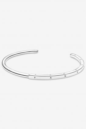 Comprar online Pulsera Rígida Pandora Signature I-D Plata 589493C00