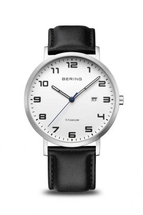 comprar online Reloj Bering Titanium plata cepillado Caballero 18640-404