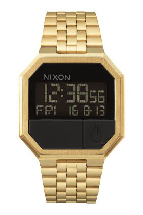 Reloj Nixon Re-Run chapado oro amarillo