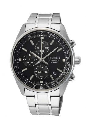 Comprar online Reloj SEIKO Neo Sports Cuarzo Crono Esfera Negra SSB379P1