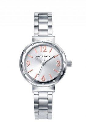 Comprar online Reloj Viceroy chica en acero con bisel circonitas 40880