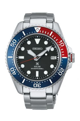 Seiko Prospex Diver's Solar 42,8mm azul y rojo Pepsi