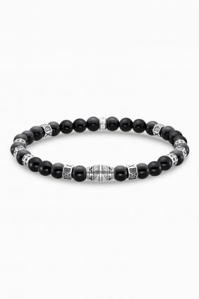 Comprar online Thomas Pulsera con negras ónix beads plata A2087-507-11