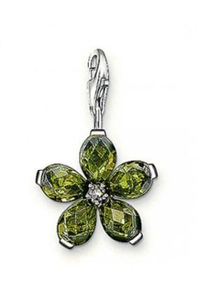 Thomas Sabo Colgante Flor Circonita Verde