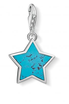 Thomas Sabo colgante charm estrella turquesa