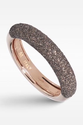 Anillo Pesavento  Bañado Oro Rosa Con Polvo Di Sogni marrón