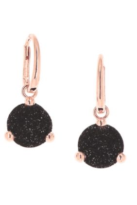  Pendientes largos "polvo di sogni marrón" Pesavento