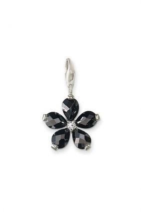 Comprar online Charm colgante flor negra Thomas Sabo 0305-051-18