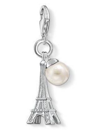 Charm torre eiffel con perla Thomas Sabo