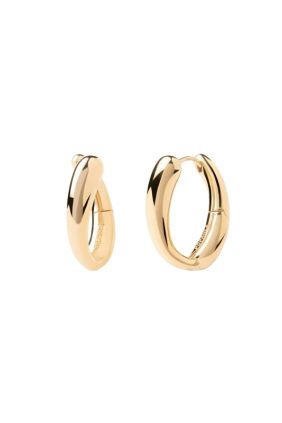 Pendientes PdPaola Aros Helix Plata Baño Oro AR01-E15-U